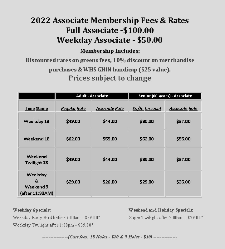 2022 Associate Membership
